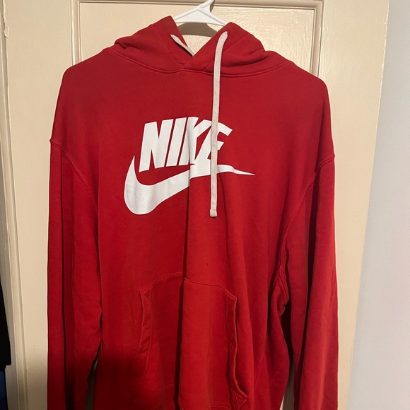 Nike Red Logo Large Hoodie - Picture 1 of 6
